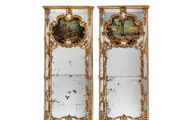 Paar Trumeau-Spiegel