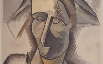 Pablo Picasso (1881-1973), d'après - Tête d'Arlequin