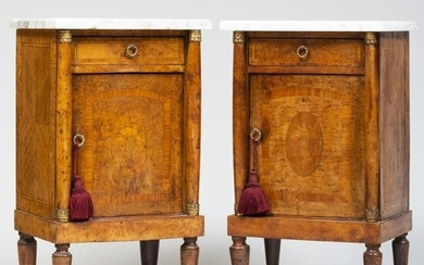 Pair of Italian Neoclassical Style Tulipwood and