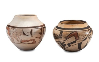 Paqua Naha and Joy Navasie (Hopi, 1890-1955 / 1919-2012) Pottery Bowls