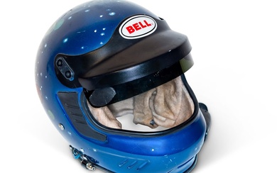 Paul Newman's Bell Racing Helmet Hand-Painted by Lissy Newman