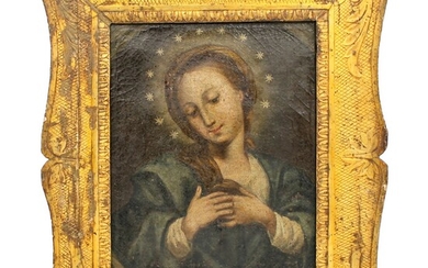 SCUOLA SICILIANA DEL SECOLO XVIII "La Madonna" - SICILIAN SCHOOL OF THE XVIII CENTURY "La...