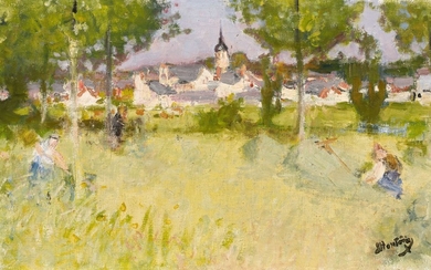 Pierre-Eugène MONTEZIN 1874 - 1946 Cherisy sur Avre en été