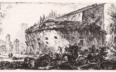 Piranesi, Giovanni Battista (1720-1778). "Sepolcro della famiglia de' Scipioni". Etching,...