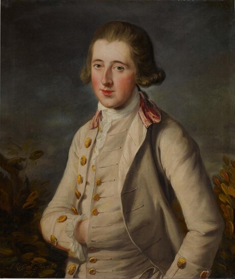 Portrait of a young man, half-length, said to be Peter Speirs, John Russell