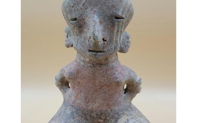 Pre Colombian Pottery Figure - Olmec Baby 1500-400 B.C.