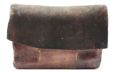 RARE CONTINENTAL ARMY CARTRIDGE BOX CARRIED BY BENJAMIN