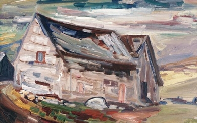 RICHARD, René Jean (1895-1982) Maisons, Charlevoix...