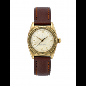 ROLEX OYSTER OVETTO Gent's 9K gold wristwatch 1940s Dial,...