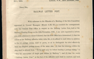 Railway Letter Stamps: Essays
