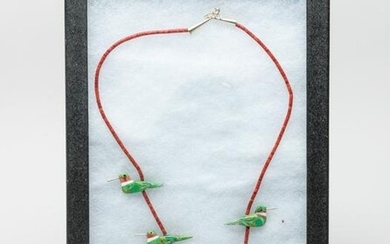 Rare Zuni Hummingbird Necklace