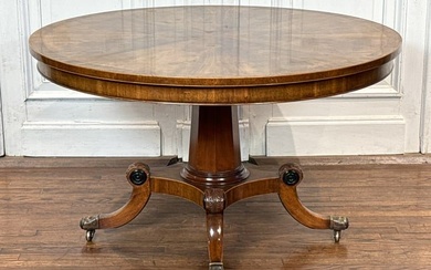 Regency Style Inlaid Mahogany Center Table