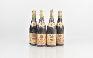 Réunion de 4 bouteilles de CORTON Grand Cru... - Lot 129 - Alexandre Landre Beaune