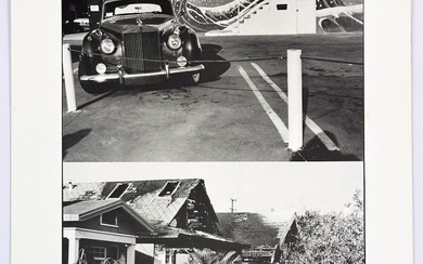 Robert Rauschenberg (1925-2008) Print on Paper Mounted, In + Out City Limits: Los Angeles 1982