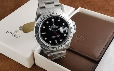 Rolex - Oyster Perpetual Date Explorer II '' NO RESERVE PRICE '' COSC - Unworn Rolex Brown Leather Travel - Ref.16570 - Men - A Serial '' 1999 ''