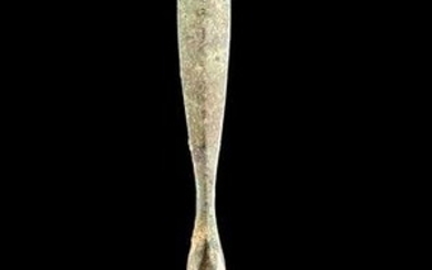 Roman Bronze Medical Instrument Petaloid Spatula