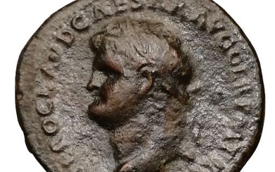 Roman Empire. Nero (AD 54-68). Orichalcum Sestertius,Lugdunum, AD 65