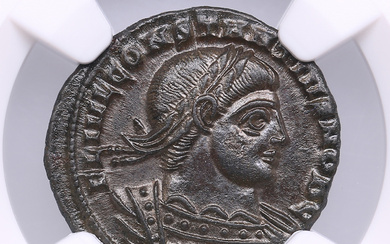 Roman Empire, Siscia AE3/4 (BI Nummus) - Constantius II, As Caesar (AD 337-361) - NGC MS