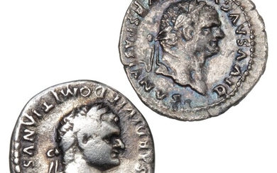 Roman Empire, Titus, 79–81 AD, Rome, Denarius, RIC II 271, 357, 3.07 g, 2.93 g. (2)