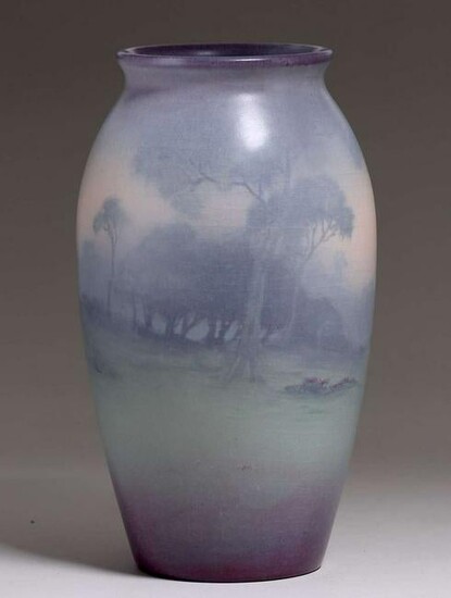 Rookwood Scenic Vase Lenore Asbury 1914
