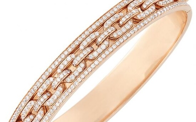 Rose Gold and Diamond Bangle Bracelet, Ralph Lauren