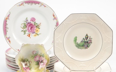 Rosenthal "Queens Rose" Plates with RS Germany and Copeland Spode Tableware