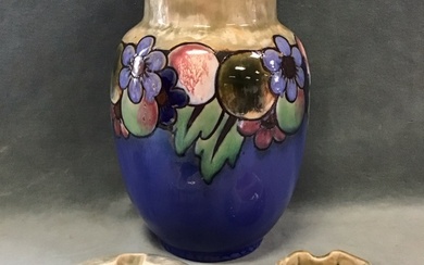Royal Doulton stoneware - an art deco ovoid vase decorated...
