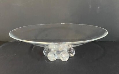 STEUBEN FOOTED 6 BALL BOWL 12" X 4"