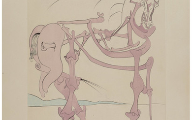 Salvador Dalí (1904-1989), Cheval en rose, from Visions de Quevedo (1975)