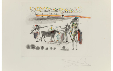 Salvador Dali (1904-1989), Les perroquets, from Tauramachie Surrealiste (1970)