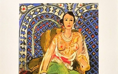 Seated Odalisque, A Henri Matisse Limited Edition Lithograph Print
