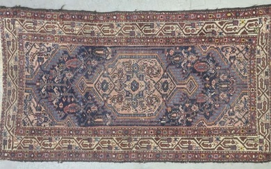 Semi-Antique Hand Knotted Oriental Scatter Rug