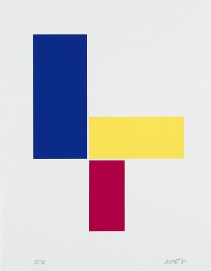 Set aus 4 Arbeiten. 1989 - 1991. Mit 3 Farb- und 1