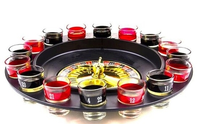 Shot Glass Roulette Wheel Drinking Game