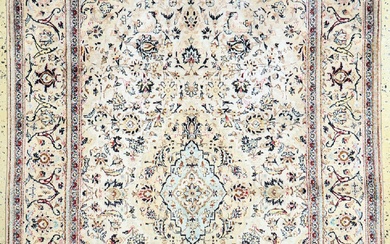 Silk Kashan old, Persia, around 1950, pure natural silk, approx....
