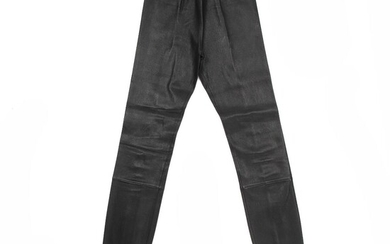 NOT SOLD. Snow: A pair of black leather pants with elastic band at the waist. Size 36. – Bruun Rasmussen Auctioneers of Fine Art