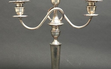 Sterling Silver Three-Light Candelabrum