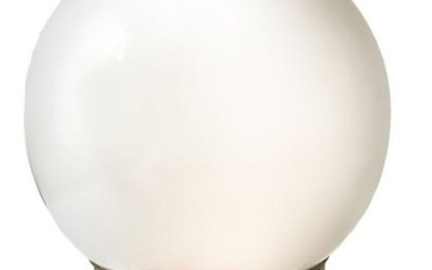 Stilux Milan, table lamp in orange glass, spherical