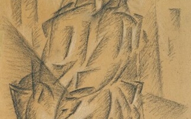 Studio di figura 1, 1916 ca., Roberto Marcello (Iras) Baldessari (Innsbruck 1894 - Roma 1965)