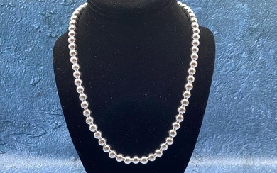 Stunning High Quality Pearl Inspired Sterling Silver Necklace