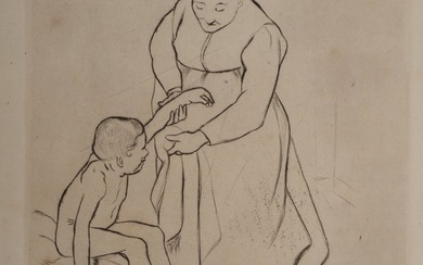 Suzanne Valadon (1865-1938) - Grand-mère et enfant (Utrillo et sa grand-mère)