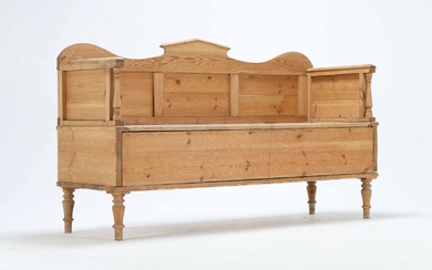 Swedish percussion bench of deacidified pine, 19th century.