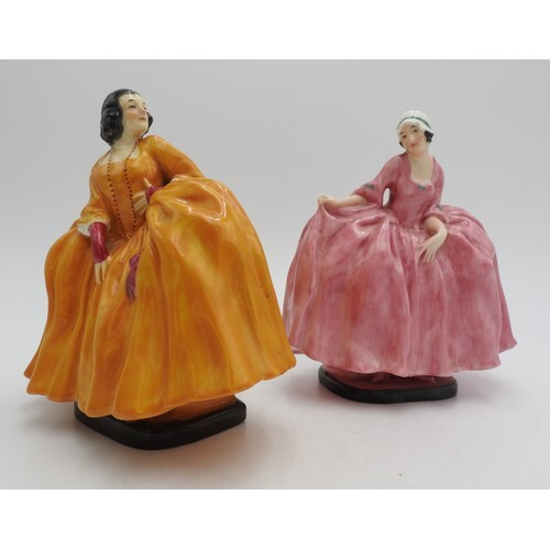 TWO ROYAL DOULTON 'BEGGARS OPERA' FIGURINES, 'Lucy Lockit' ...