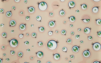 Takashi Murakami, Japanese b. 1962- Jelly Fish Eyes; offset lithograph, signed and...