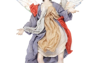 Terracotta Neapolitan Style Creche Angel Figurine