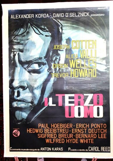 The Third Man (Italian, 1949) 55" x 77" Movie Poster