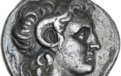 Thrace – Lysimaque (323-281 avant J.C) Tetradrachme A : Tête d’Alexandre le grand à droire...