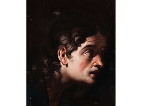 Toskanischer Maler des 17. Jahrhunderts, CHARAKTERKOPF NACH RECHTS