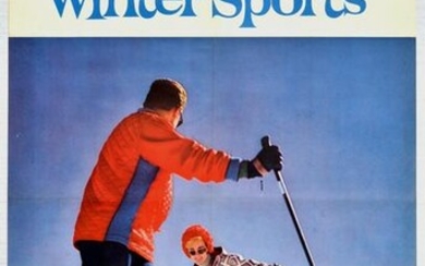 Travel Poster British Railways Winter Sports Scotland