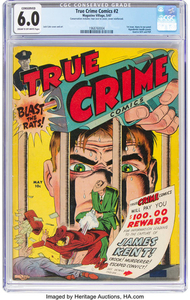 True Crime Comics #2 (Magazine Village, 1947) CGC...